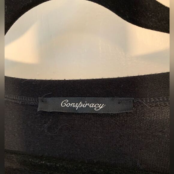 Conspiracy EUC black lightweight sweater Size XS - Picture 3 of 4